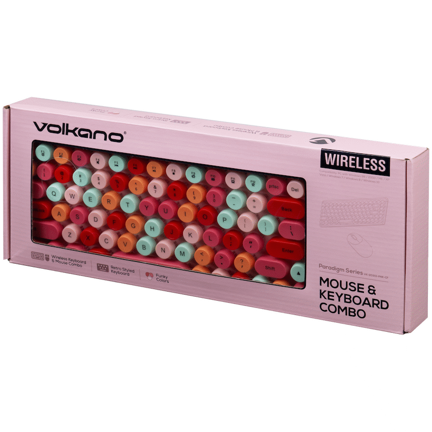 Volkano Paradigm Series Mouse and Keyboard combo - Pink - Image 12