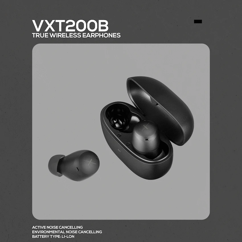 Volkano X VXT200B True Wireless Earphones with Hybrid Active Noise Cancelling - Image 16