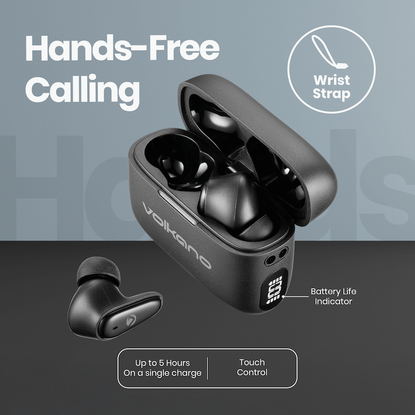Volkano Revive Series TWS Earphones - Black - Image 9