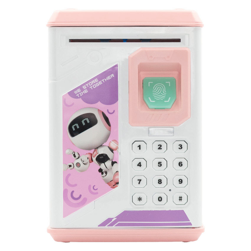 Volkano Kids Robo Vault Series Kids Money Saving Vault - Pink - Image 4