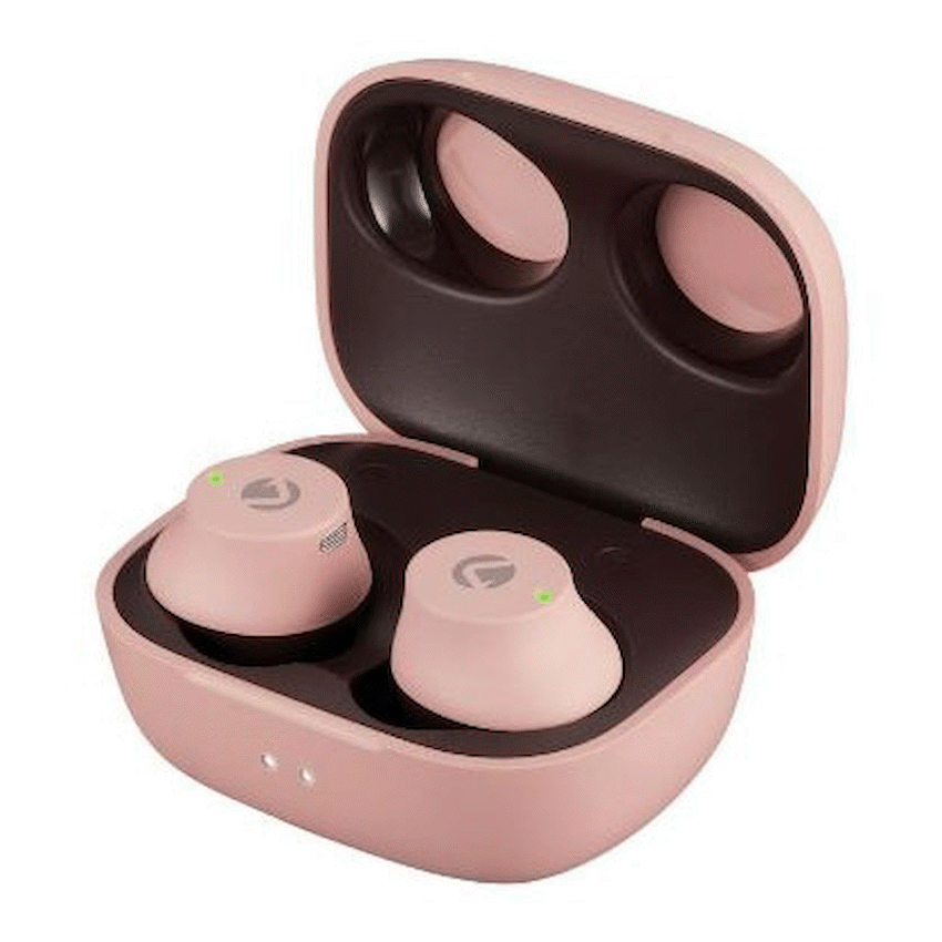 Volkano Taurus Series 2.0 True Wireless Earphones with Charging Case - Pink - Image 17