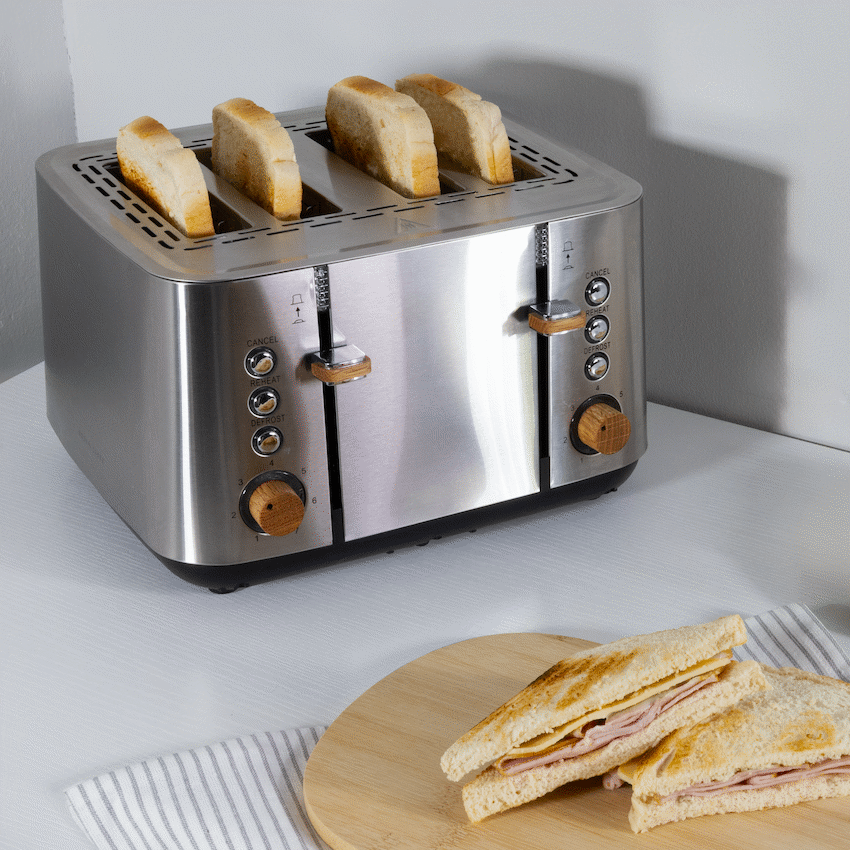Boden Stark Anson Collection 4-Slice SS Toaster - Image 6