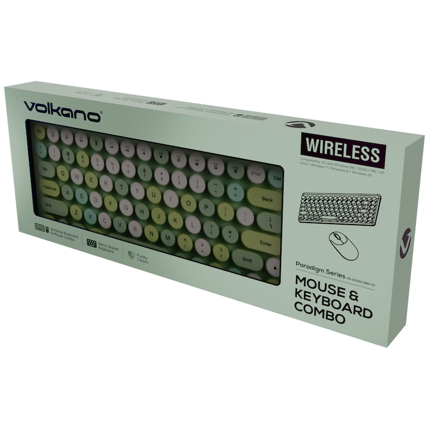 Volkano Paradigm Series Mouse and Keyboard combo - Mint - Image 6