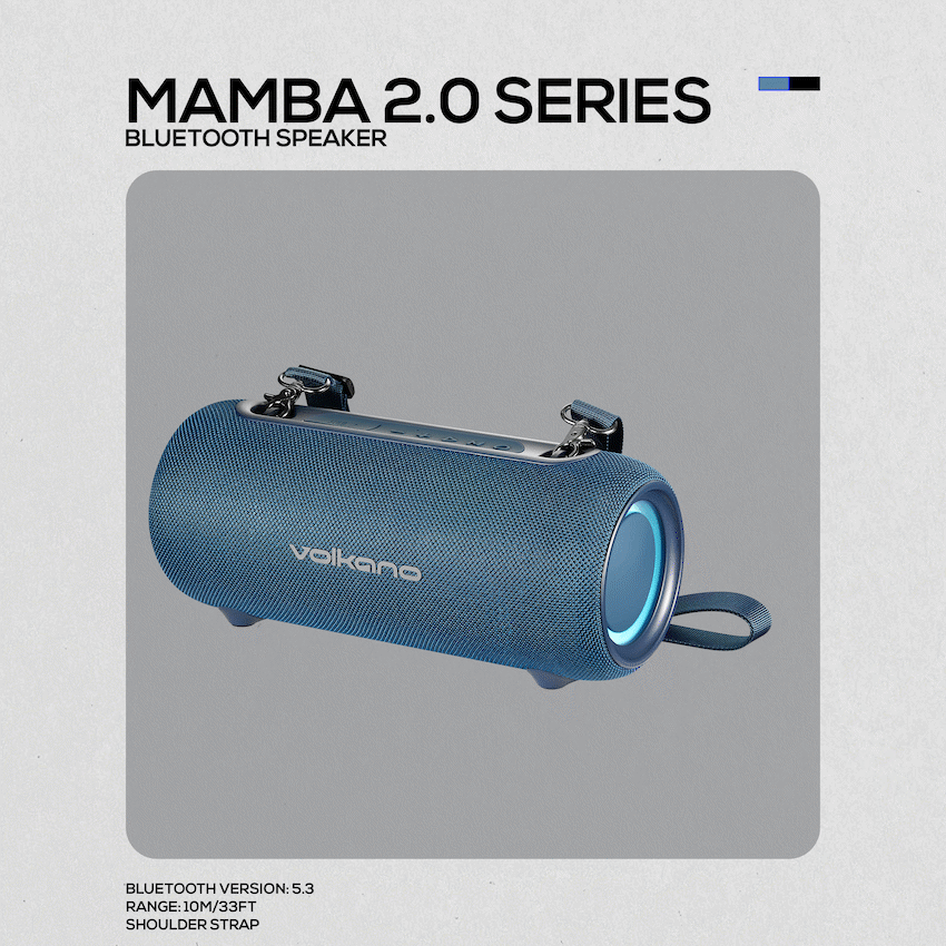 Volkano Mamba 2.0 Series Bluetooth Speaker - Blue - Image 28