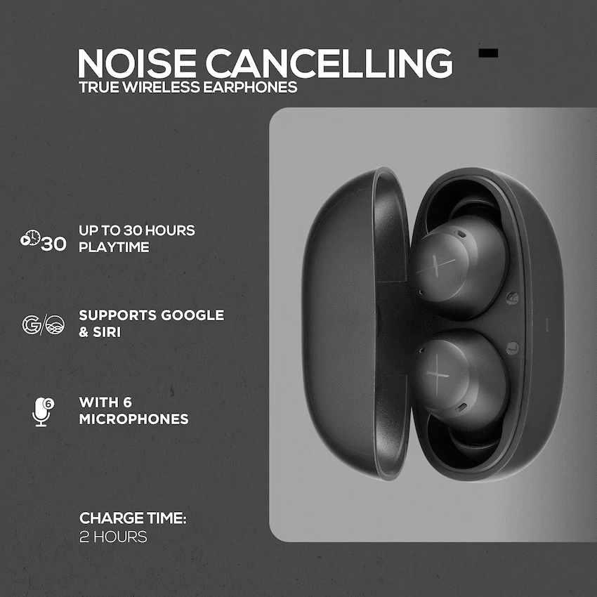 Volkano X VXT200B True Wireless Earphones with Hybrid Active Noise Cancelling - Image 18