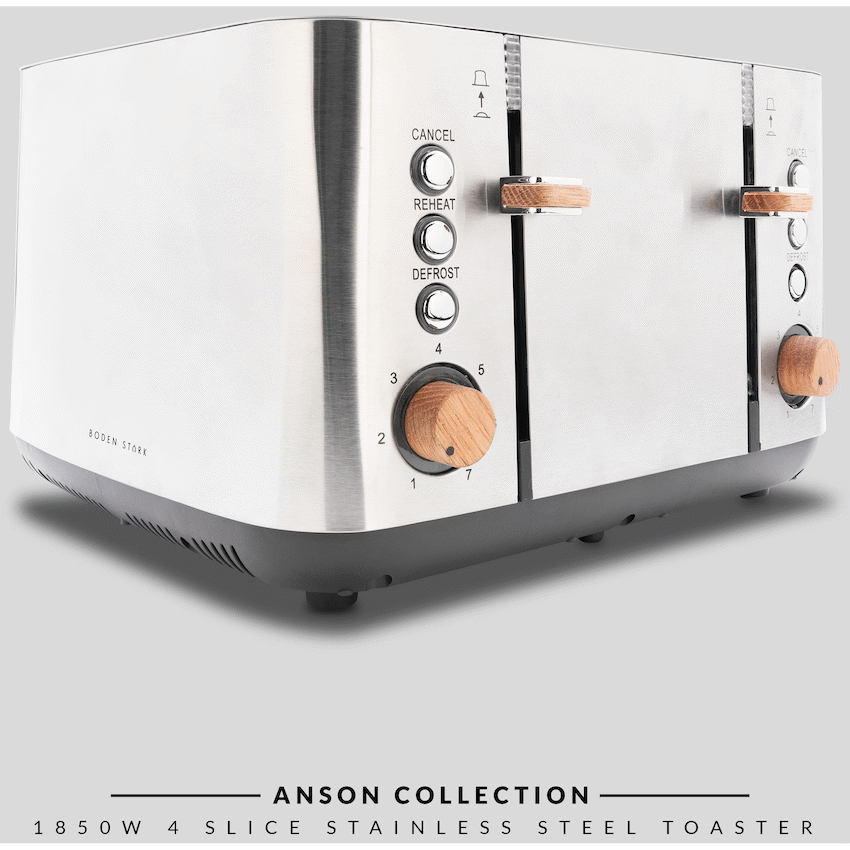 Boden Stark Anson Collection 4-Slice SS Toaster - Image 8