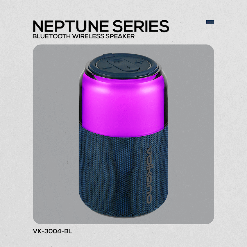 Volkano Neptune Bluetooth Wireless Speaker - Blue - Image 4