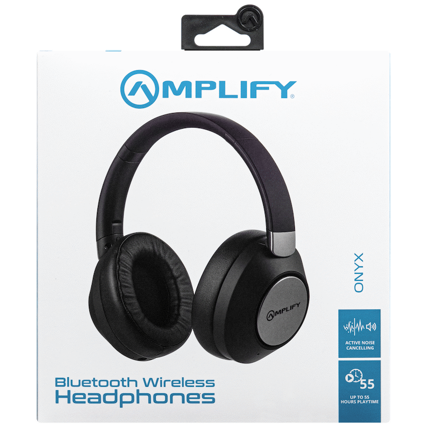 Amplify Onyx Bluetooth Wireless Headphones with ANC - Black - Image 8