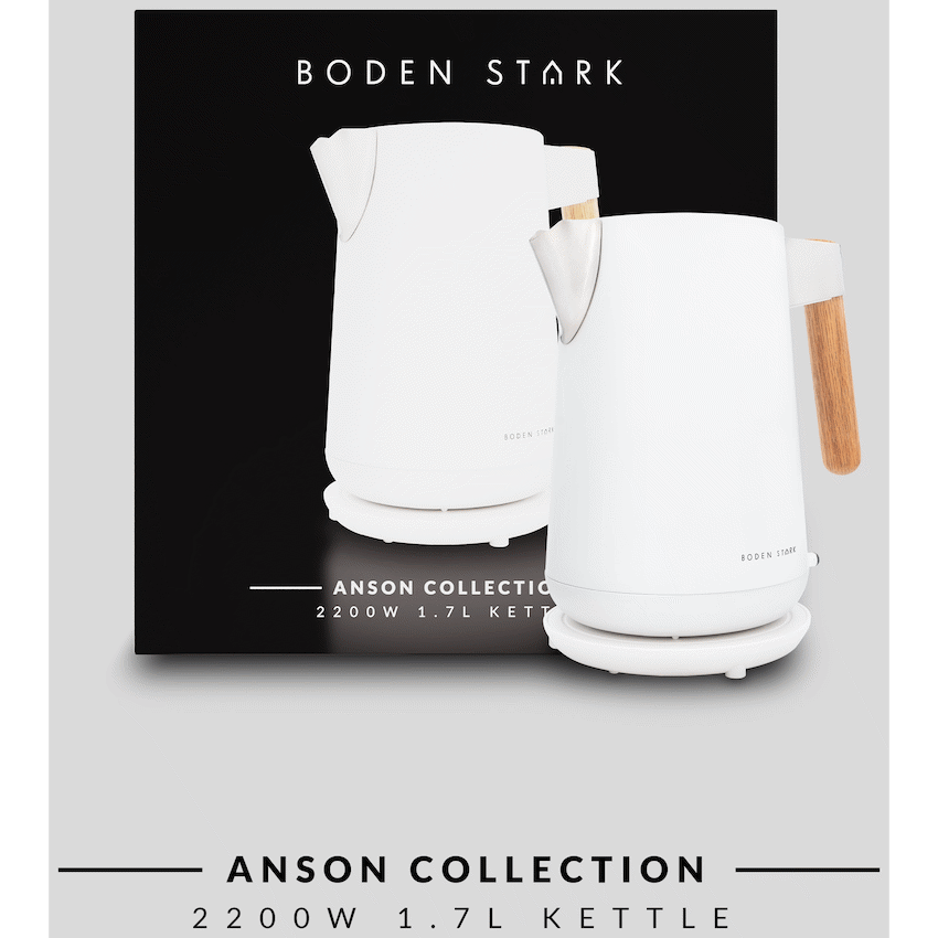 Boden Stark Anson Collection 1.7l 2000w SS Kettle - White - Image 8