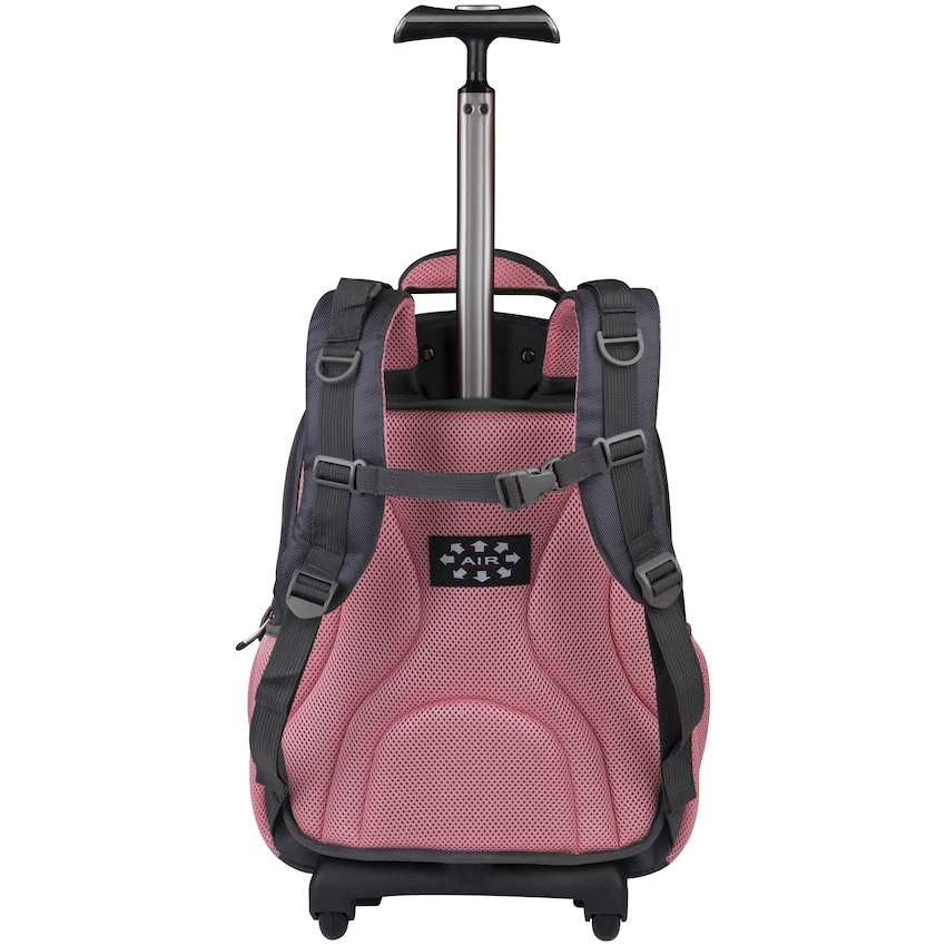 Volkano Orthopaedic Trolley Backpack 35l - Dark Grey/Pink - Image 5