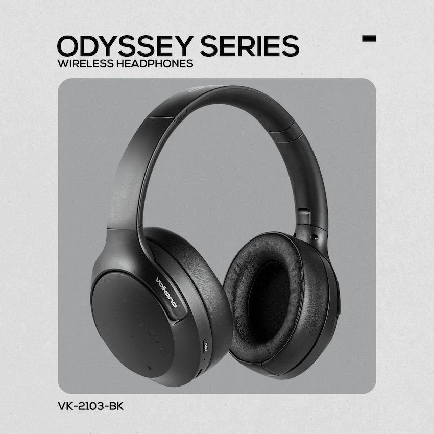 Volkano Odyssey ANC Bluetooth Wireless Headphone - Black - Image 9