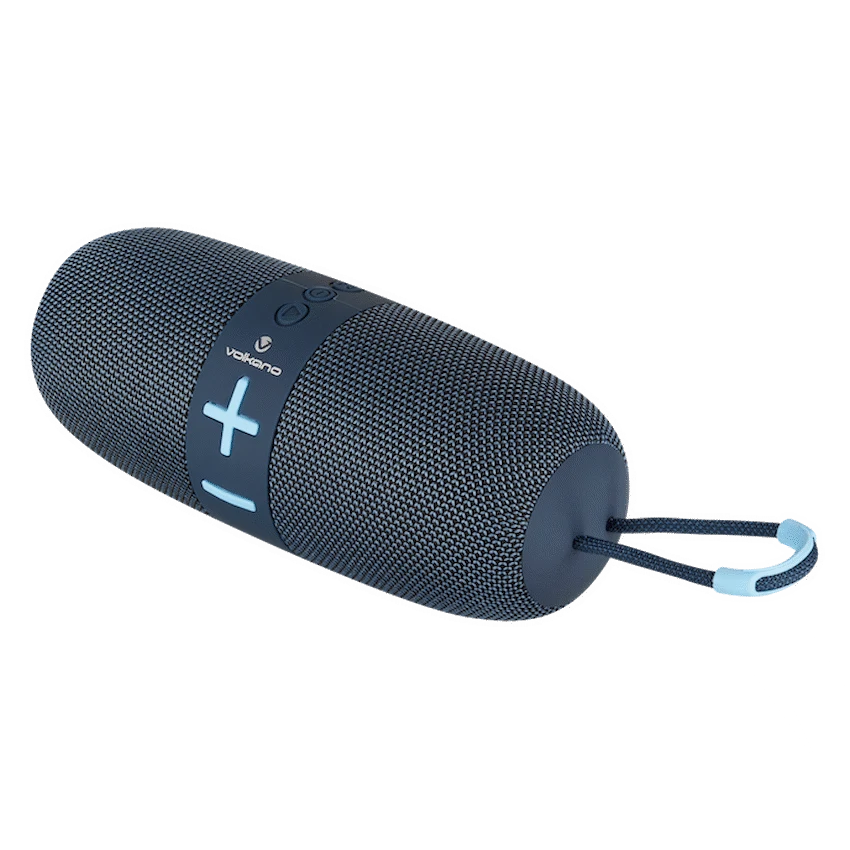 Volkano Flow Series Portable Bluetooth Speaker - Blue with Blue Buttons - Image 5