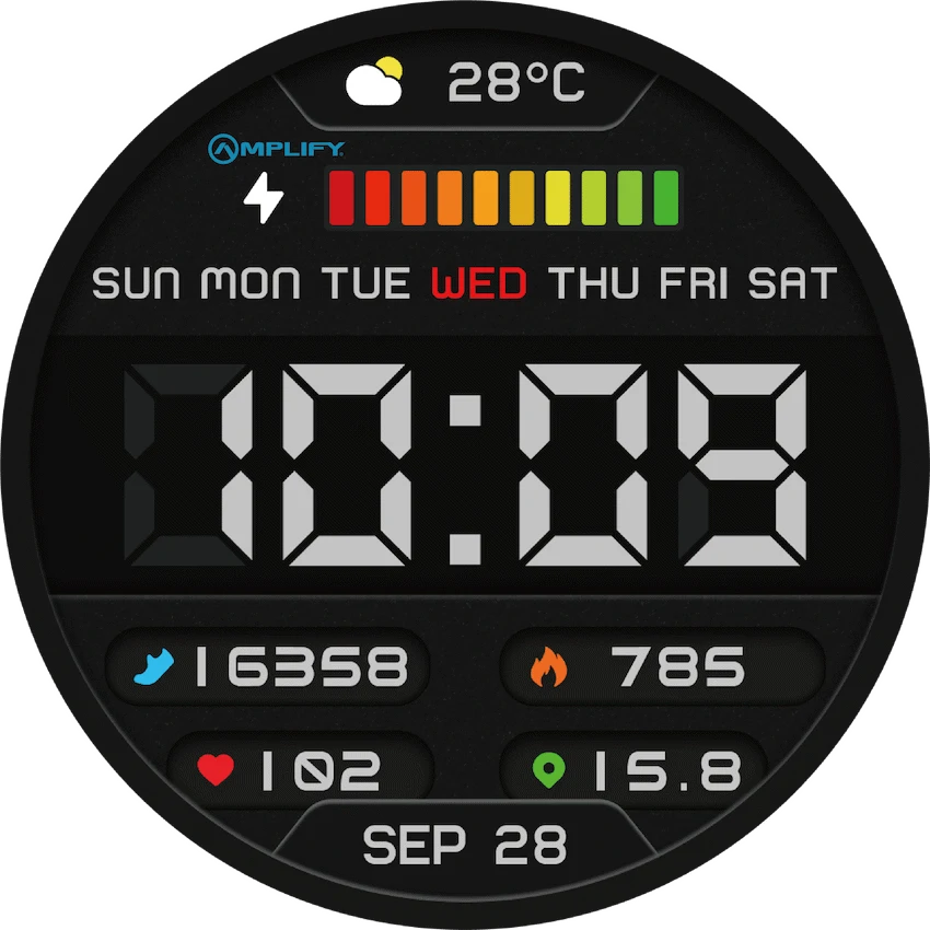 Amplify Compete Series Smart Watch - Gold - Image 11