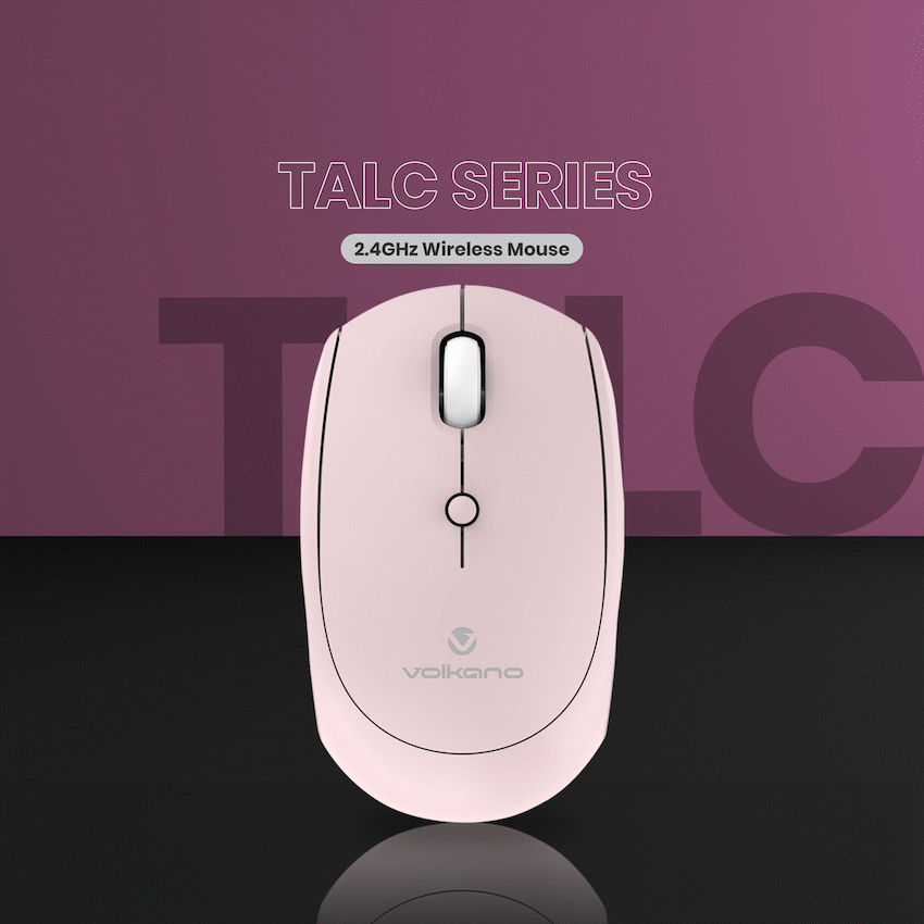 Volkano Talc Wireless Mouse - Pink - Image 19