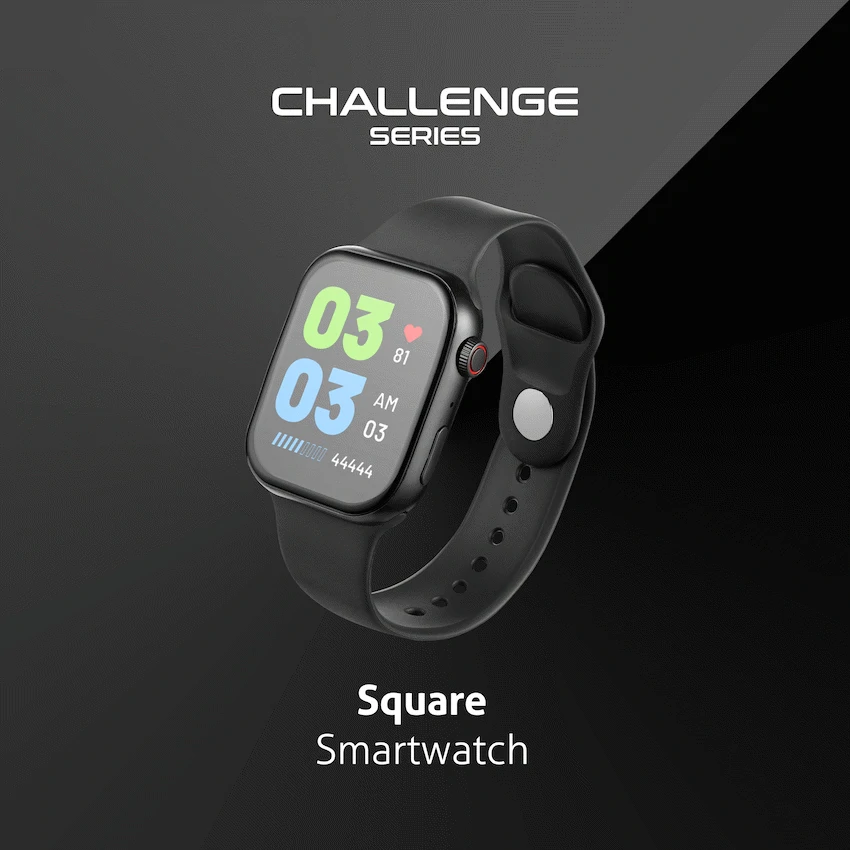 Amplify Challenge Series Square Smartwatch - Black - Image 8