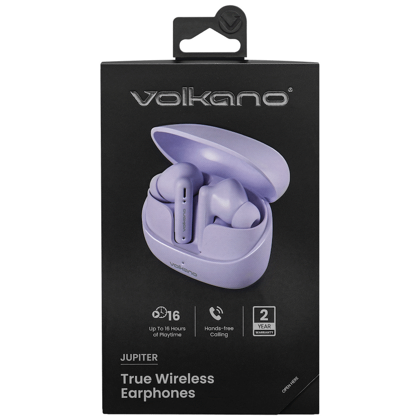 Volkano Jupiter Series TWS Earphones - Pastel Purple - Image 10