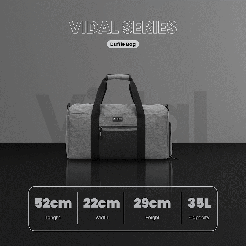 Volkano Vidal 35l Duffle - Grey - Image 15