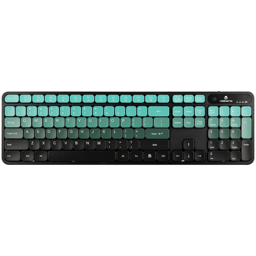 Volkano Prism Series Bluetooth Wireless Keyboard and Mouse - Teal - Image 3