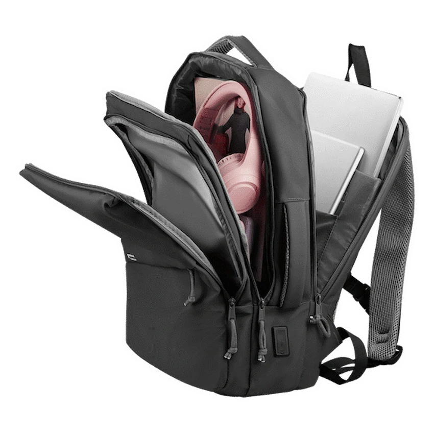 Volkano Under-Seat Traveller Backpack Charcoal - Image 3