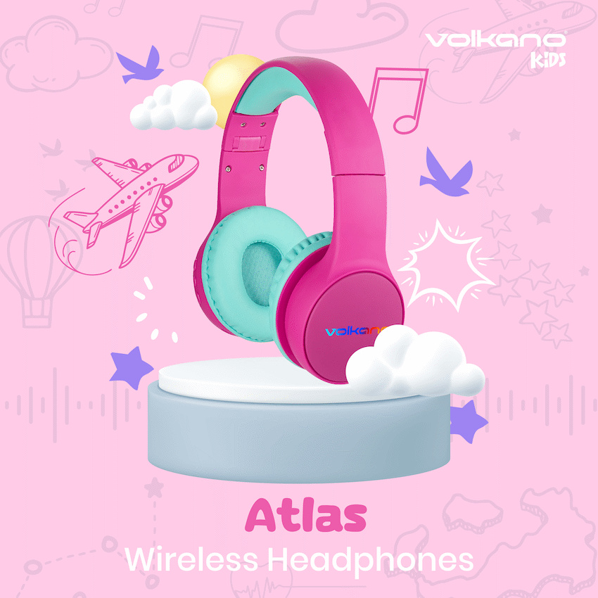 Volkano Kids Atlas Bluetooth Padded Headphones with dB Switch Function - Image 9