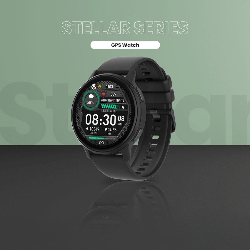Volkano Stellar Series GPS Watch - Black - Image 11