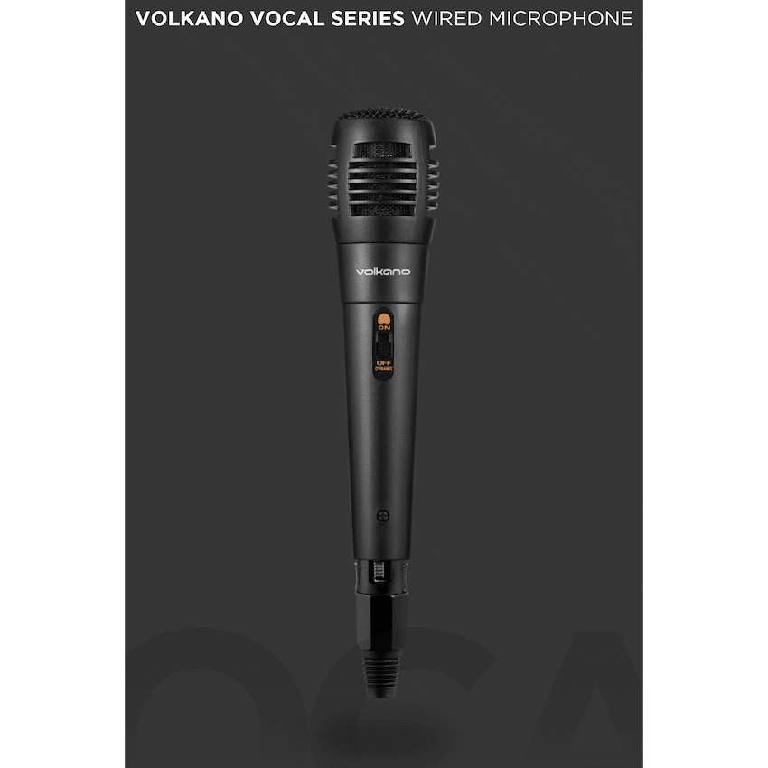 Volkano Vocal Series ABS Wired Microphone - Black - Image 13