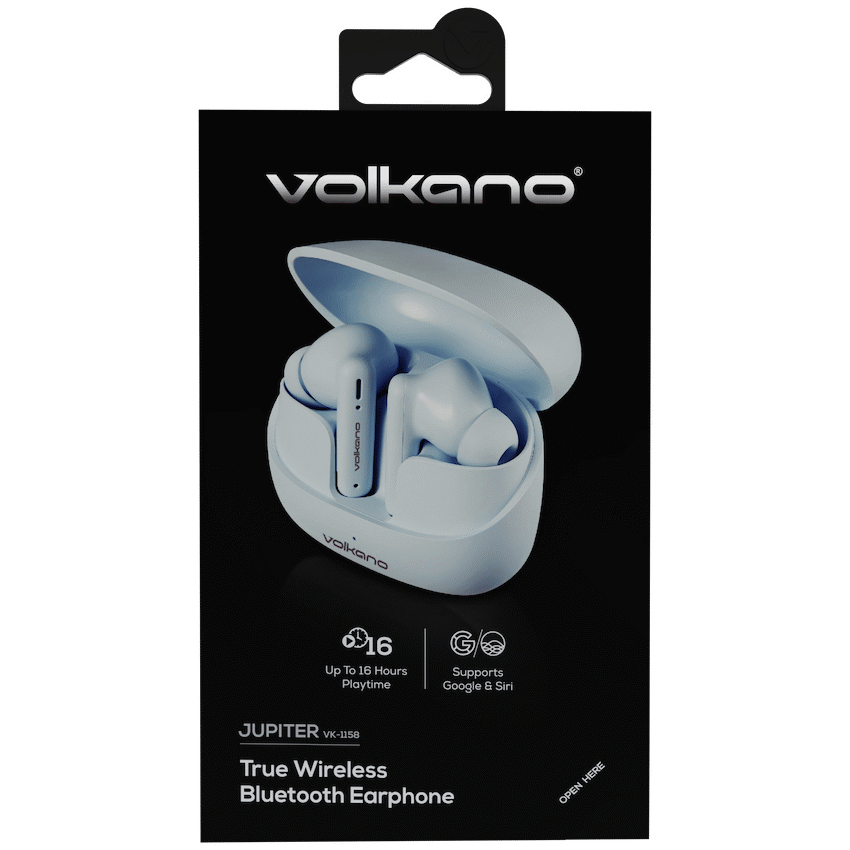 Volkano Jupiter Series TWS Earphones - Pastel Blue - Image 14