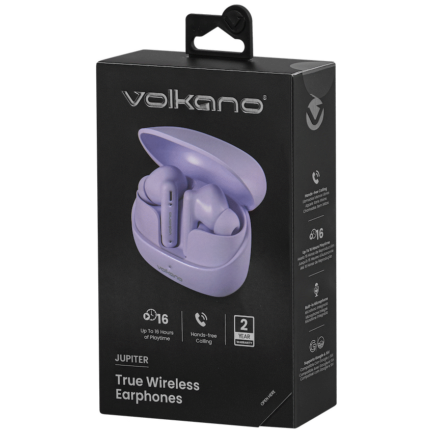 Volkano Jupiter Series TWS Earphones - Pastel Purple - Image 11