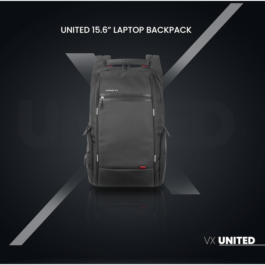 VolkanoX United 15.6" Laptop Backpack - Black - Image 10