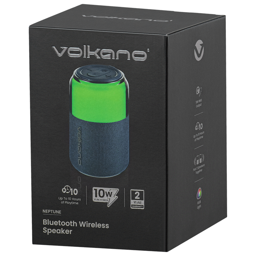 Volkano Neptune Bluetooth Wireless Speaker - Blue - Image 7