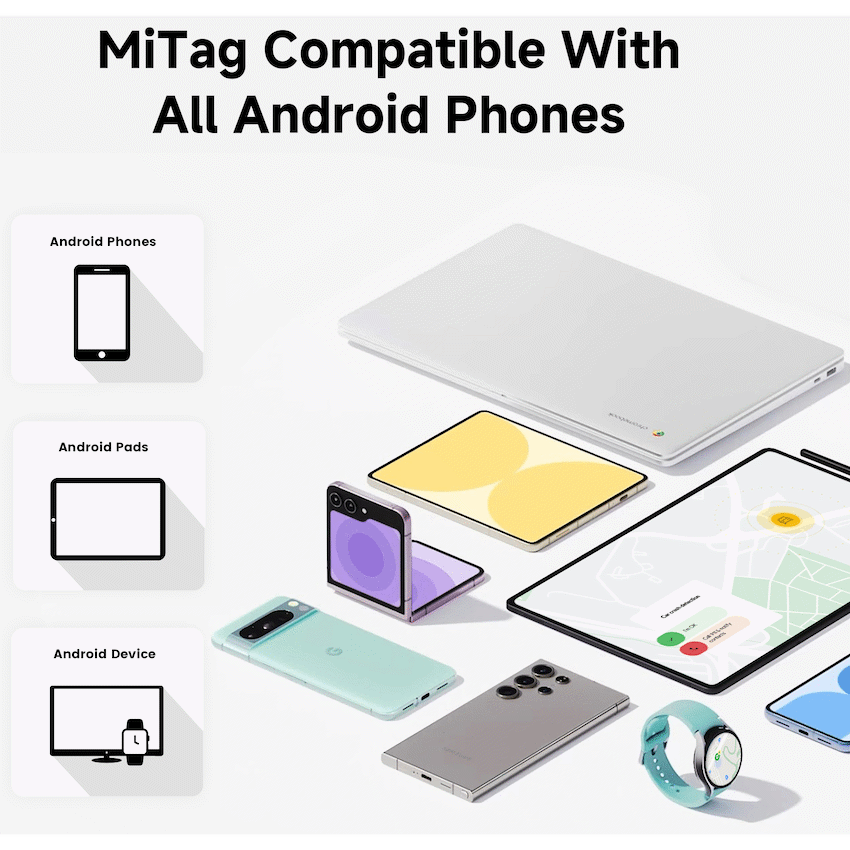 MiTag Android Tag with Keyring - 4 Pack - Image 11