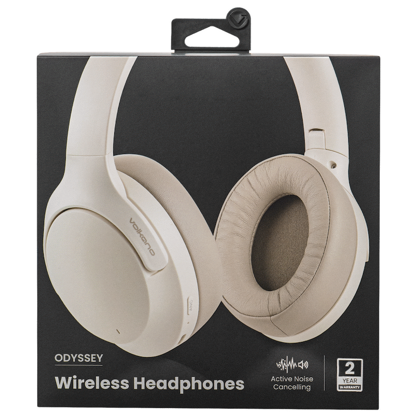 Volkano Odyssey ANC Bluetooth Wireless Headphone - Nude - Image 12