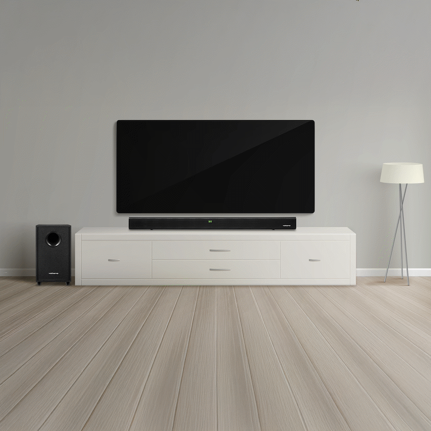 Volkano Cascade 50w Soundbar + Wired Subwoofer - Black - Image 3