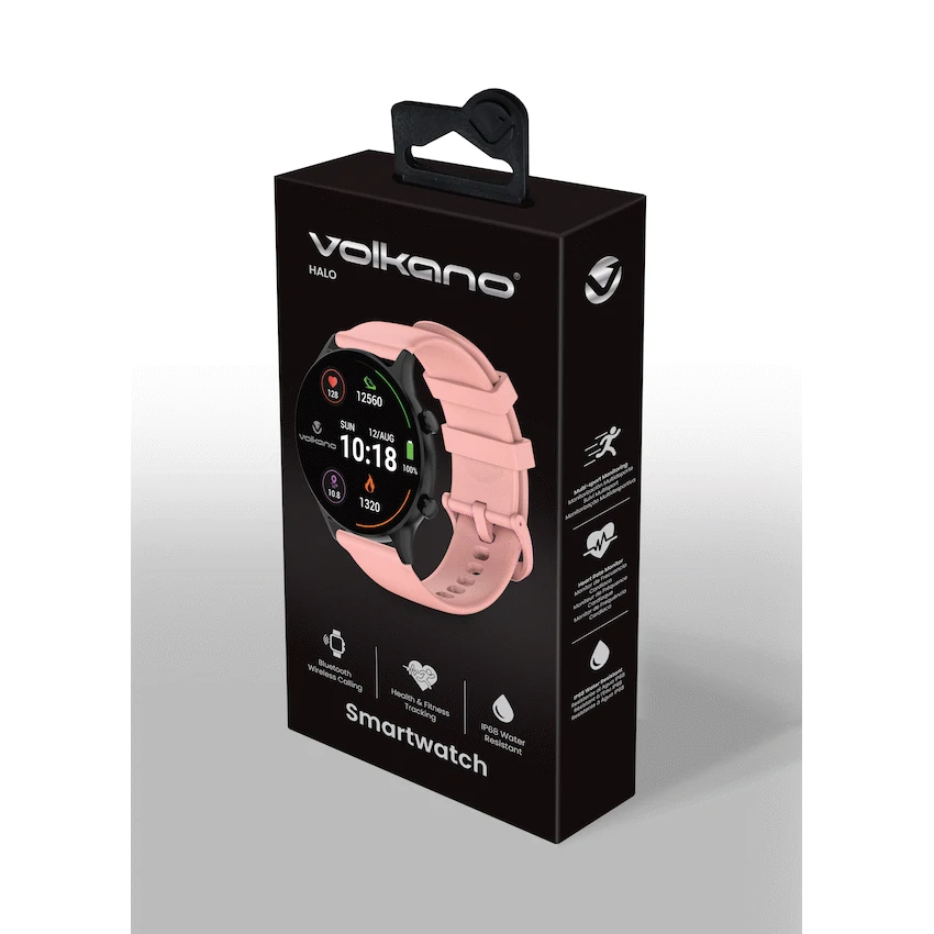 Volkano Halo Series Smartwatch - Coral Pink - Image 4