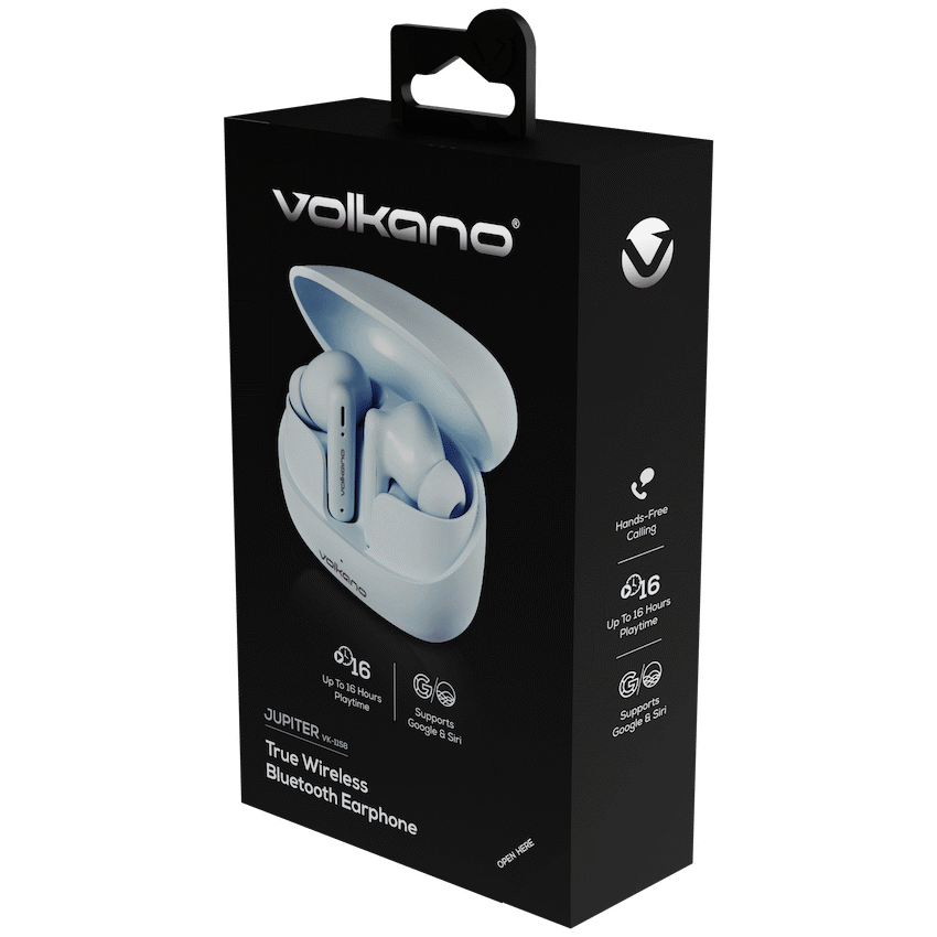 Volkano Jupiter Series TWS Earphones - Pastel Blue - Image 15