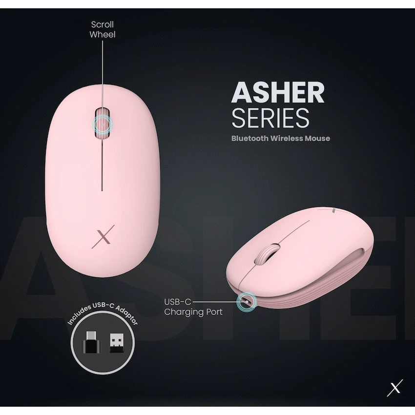 VolkanoX Asher Bluetooth Wireless Mouse - Rose - Image 10