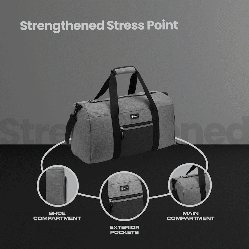 Volkano Vidal 35l Duffle - Grey - Image 3