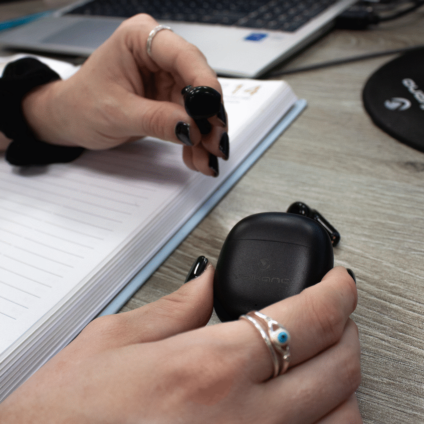 Volkano Sleek Series TWS Earphones - Black - Image 10