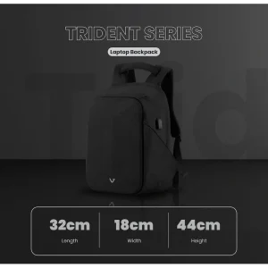 Volkano Trident 15.6" Laptop Backpack - Black