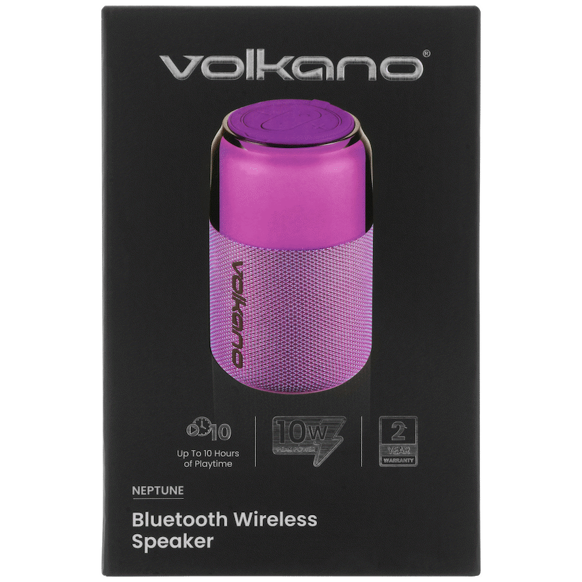 Volkano Neptune Bluetooth Wireless Speaker - Purple - Image 15