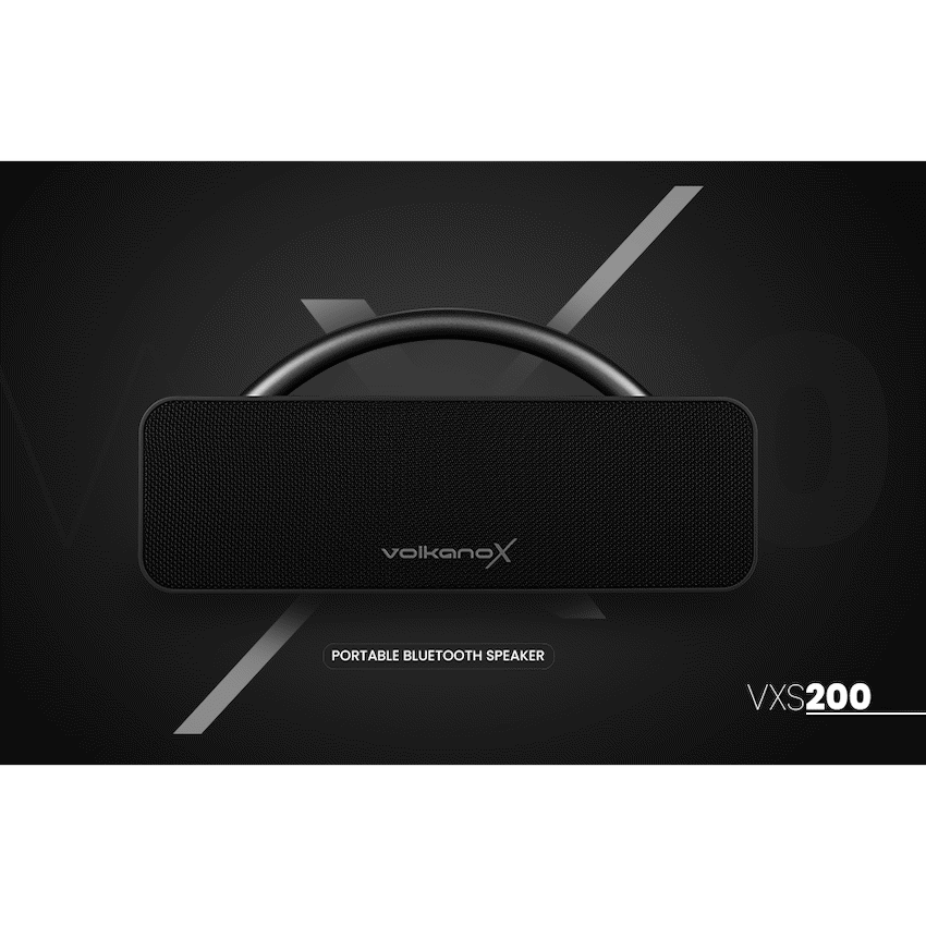 VolkanoX VXS200 Portable Bluetooth Speaker - Black - Image 10