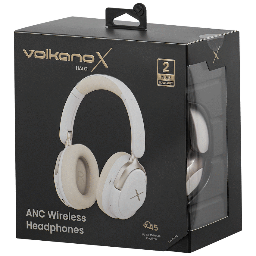 VolkanoX Halo ANC Bluetooth Headphone - Nude - Image 6