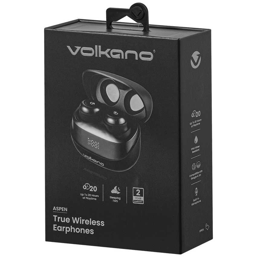 Volkano Aspen True Wireless Earphones - Black - Image 17