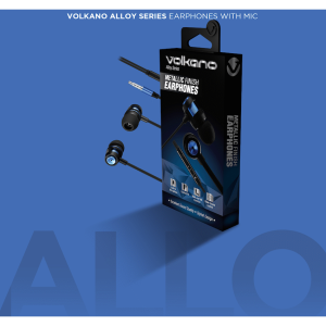 Volkano Alloy Series Metal Earphone - Blue
