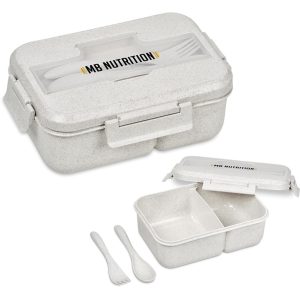 Okiyo Ranchi Wheat Straw Lunch Box Set - Natural