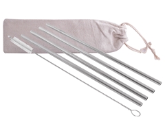 5-Piece SS Straws & Pipe Cleaner