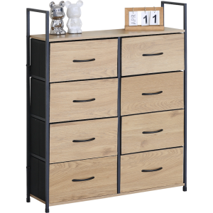 Everfurn Zira Wardrobe Large - Oak