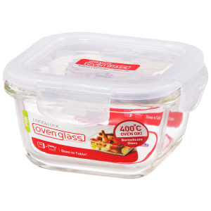 LocknLock Euro Glass container sq. 300ml ( Order in Qty of 6)
