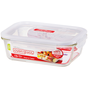 LocknLock Euro Glass container rect 1lt ( Order in Qty of 4)