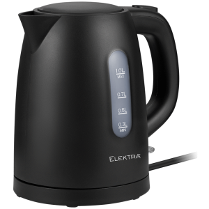 Elektra 1L Plastic Kettle - Black